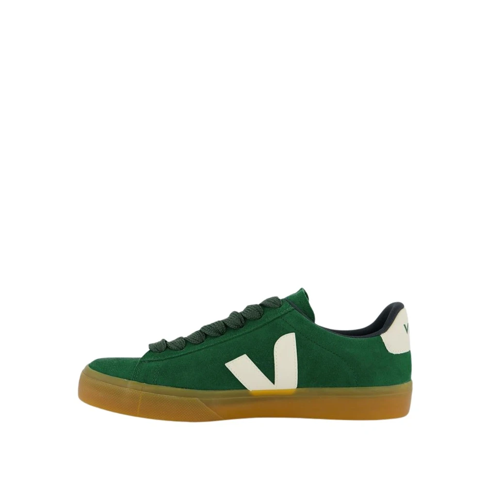 Veja Campo Bold Suede Dames Schoenen Groen