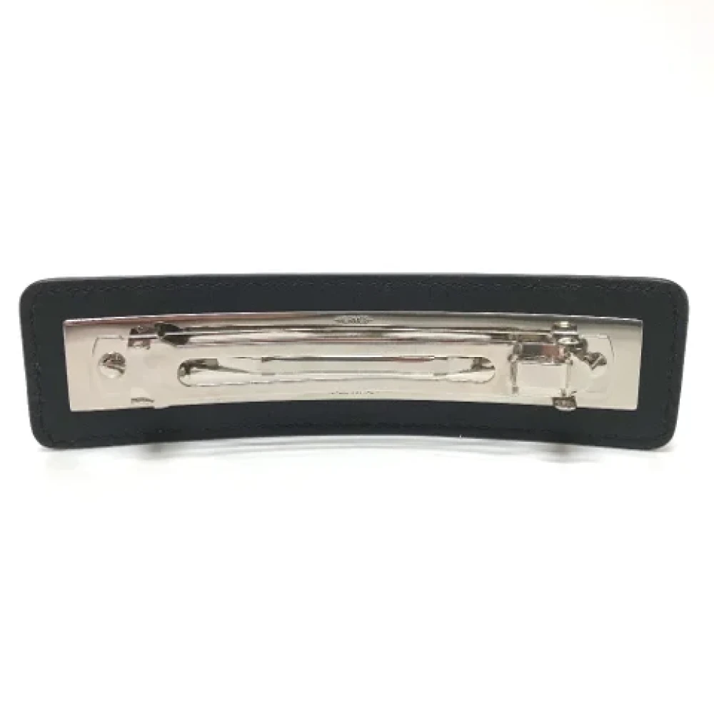 Hermès Vintage Pre-owned Fabric hair-accessories Black Dames