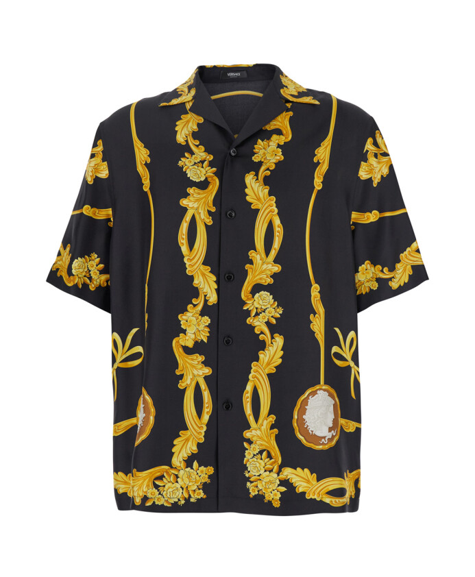 chemise-a-col-cubain-avec-imprime-graphique