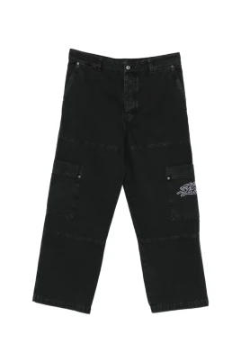 Cargo-fickor Broderade Byxor