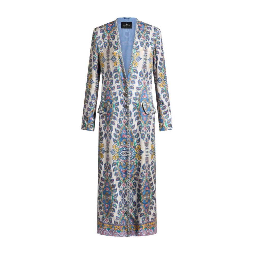 ETRO Witte Stijlvolle Jassen Multicolor Dames