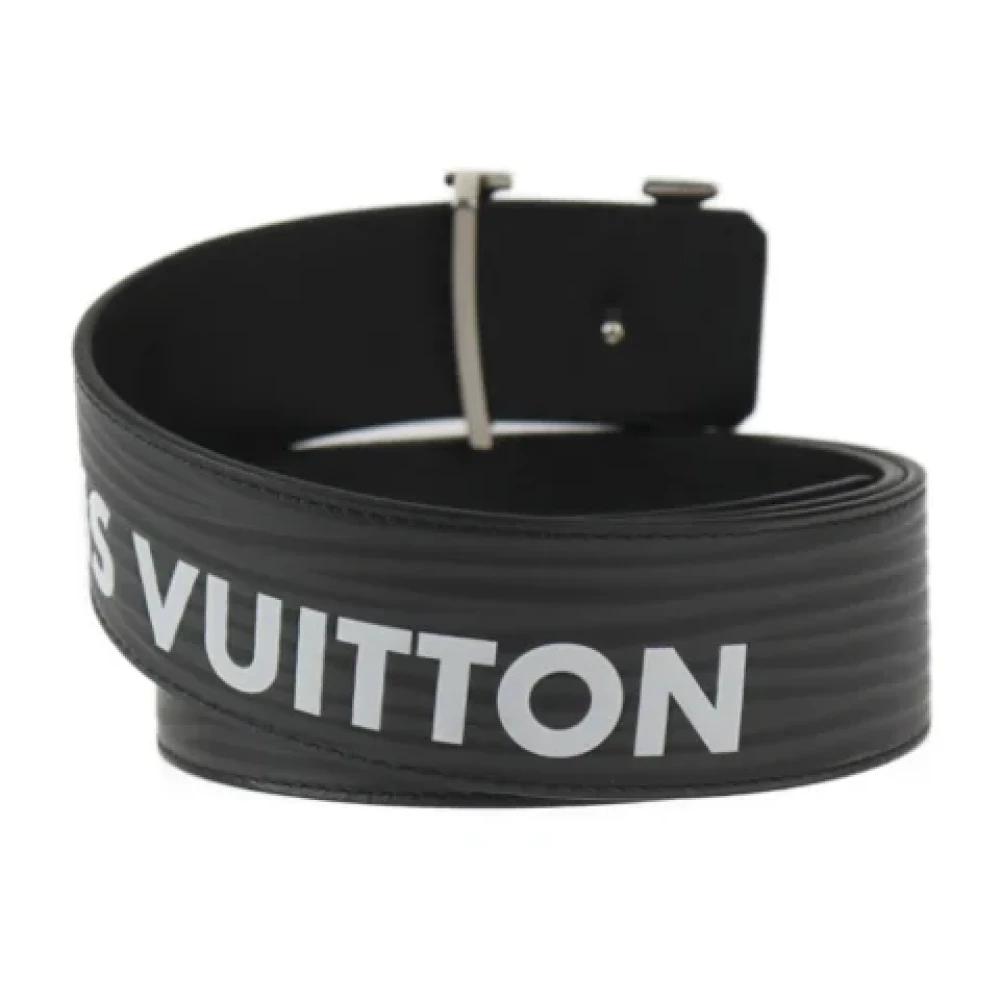 Louis Vuitton Vintage Pre-owned Leather belts Black Dames