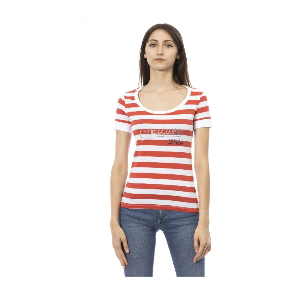 Trussardi Multicolor Korte Mouw Ronde Hals T-Shirt Multicolor Dames