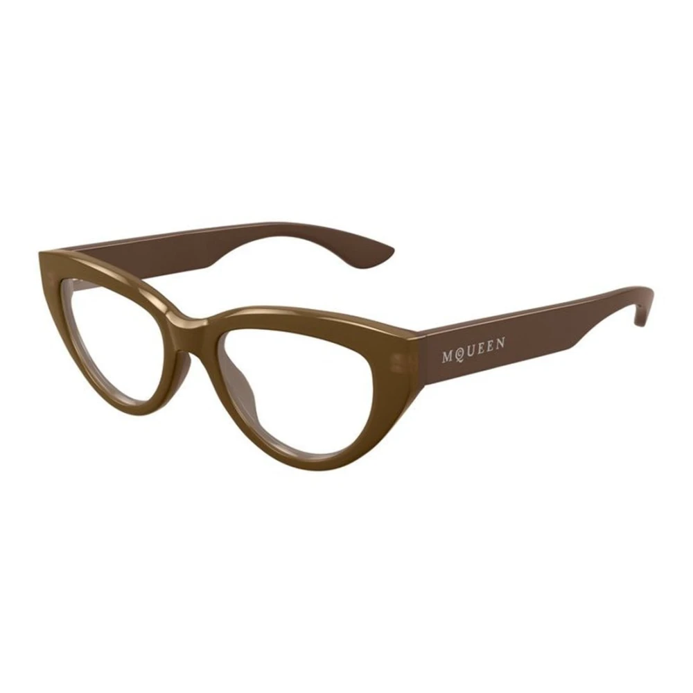 Alexander Mcqueen Women's Brown Glasses, 52 Mm, Am0529o Optical Frame