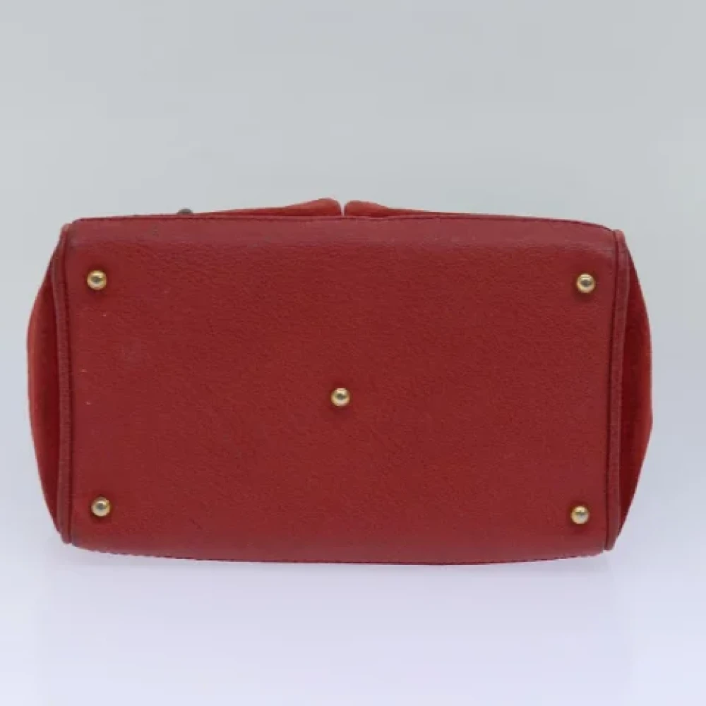 Gucci Vintage Pre-owned Suede gucci-bags Red Dames