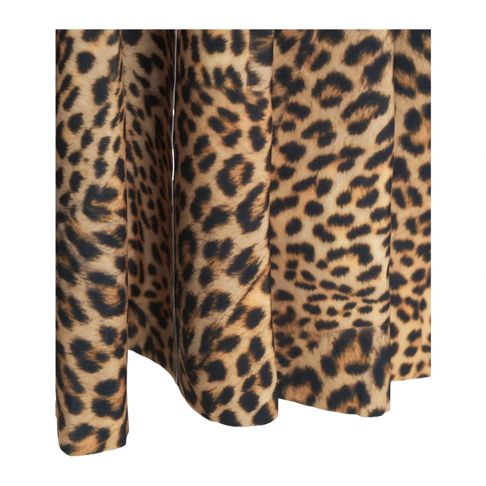 Norma Kamali Gele dierenprint mouwloze jurk Multicolor Dames