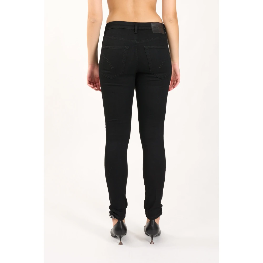 Dondup Skinny Jeans Model Iris Black Dames