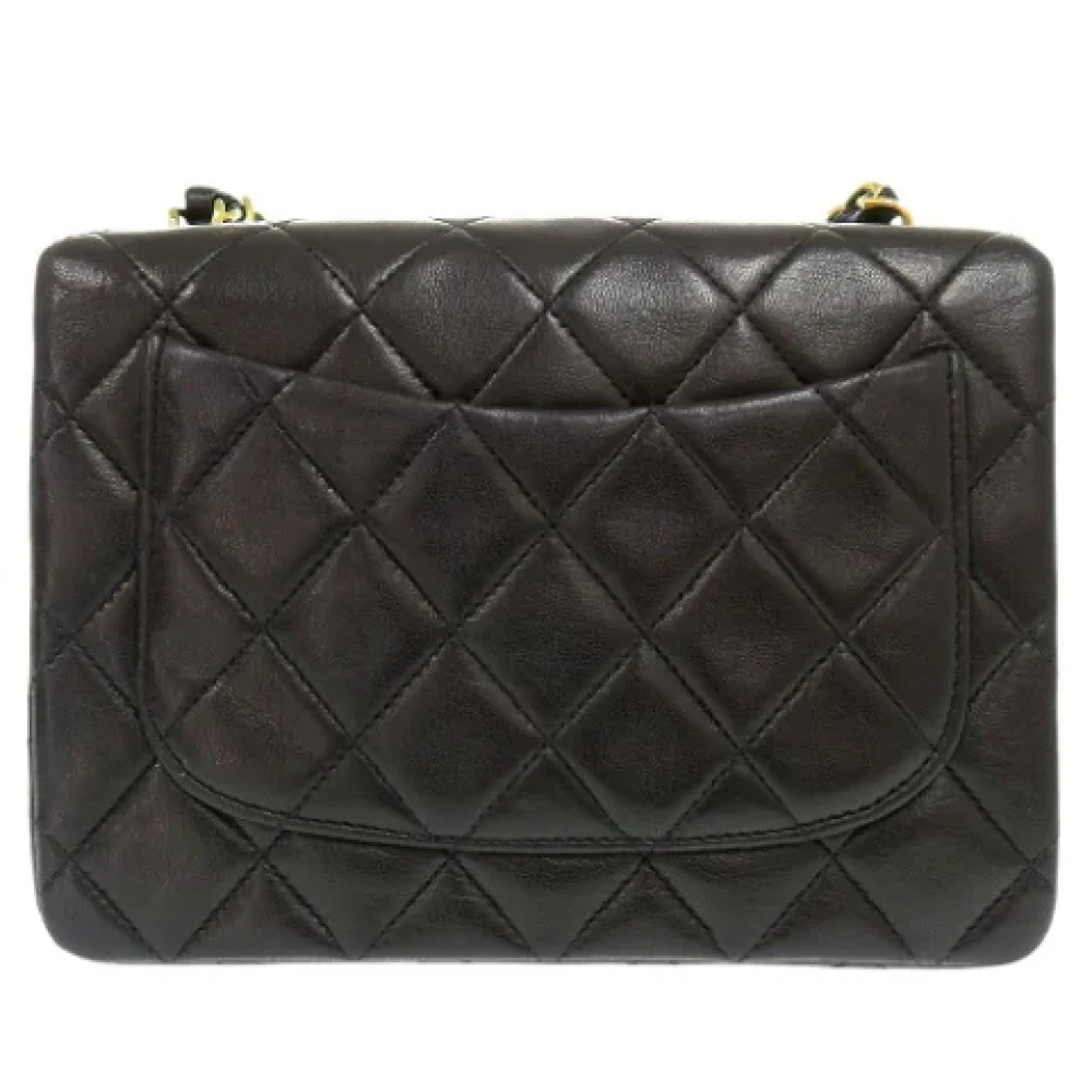 Chanel Vintage Pre-owned Leather shoulder-bags Black Dames