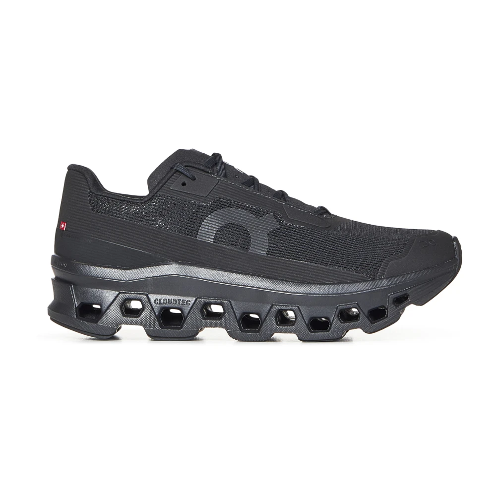 On Running Men's Black Sneakers,, Trainers With Front Lacing Size 10