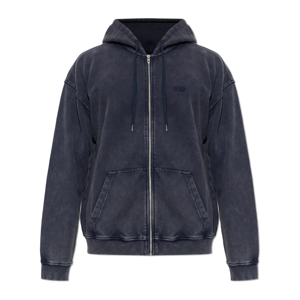 Diesel Uomo Blu - Felpe & Felpe Col Cappuccio - Sweatshirts & Hoodies - M