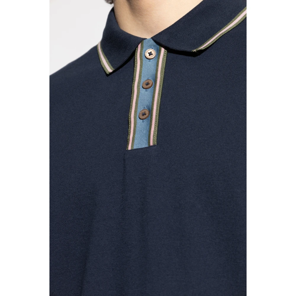 PS By Paul Smith Katoenen polo Blue Heren
