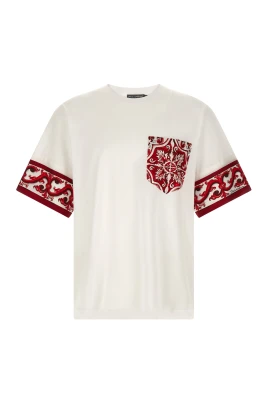 Majolica-print T-shirt