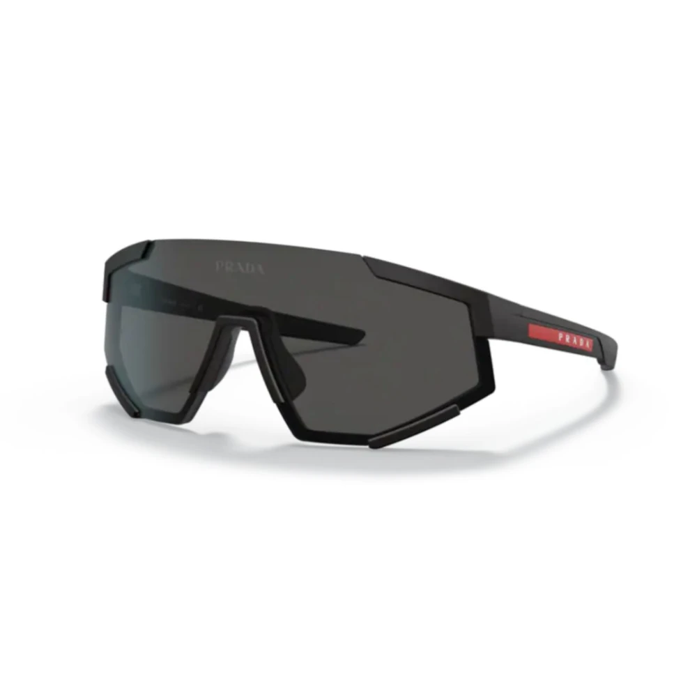 Prada , Sunglasses, Male, Black, 39 Mm, Geometric Cut-Off Sunglasses - Image 5