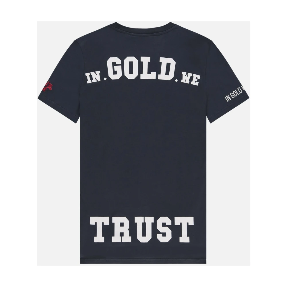 In Gold We Trust Total Eclipse T-shirt Blue Heren