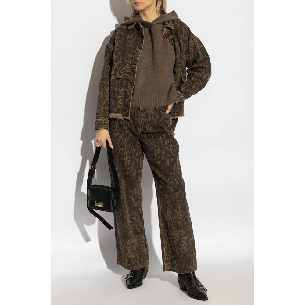 AllSaints Denim jas Hettie Brown Dames