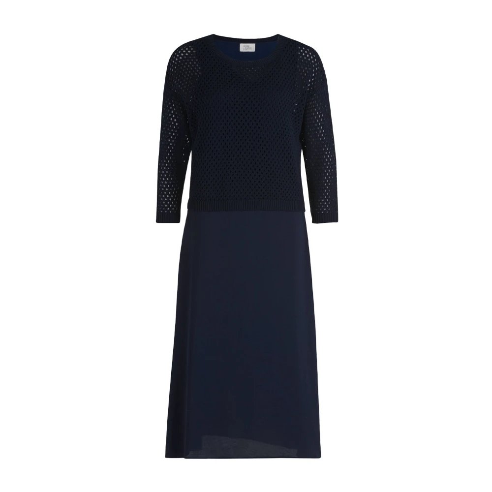 Vera Mont Femme Bleu Robes, Taille: 48 Fr Midi Robes