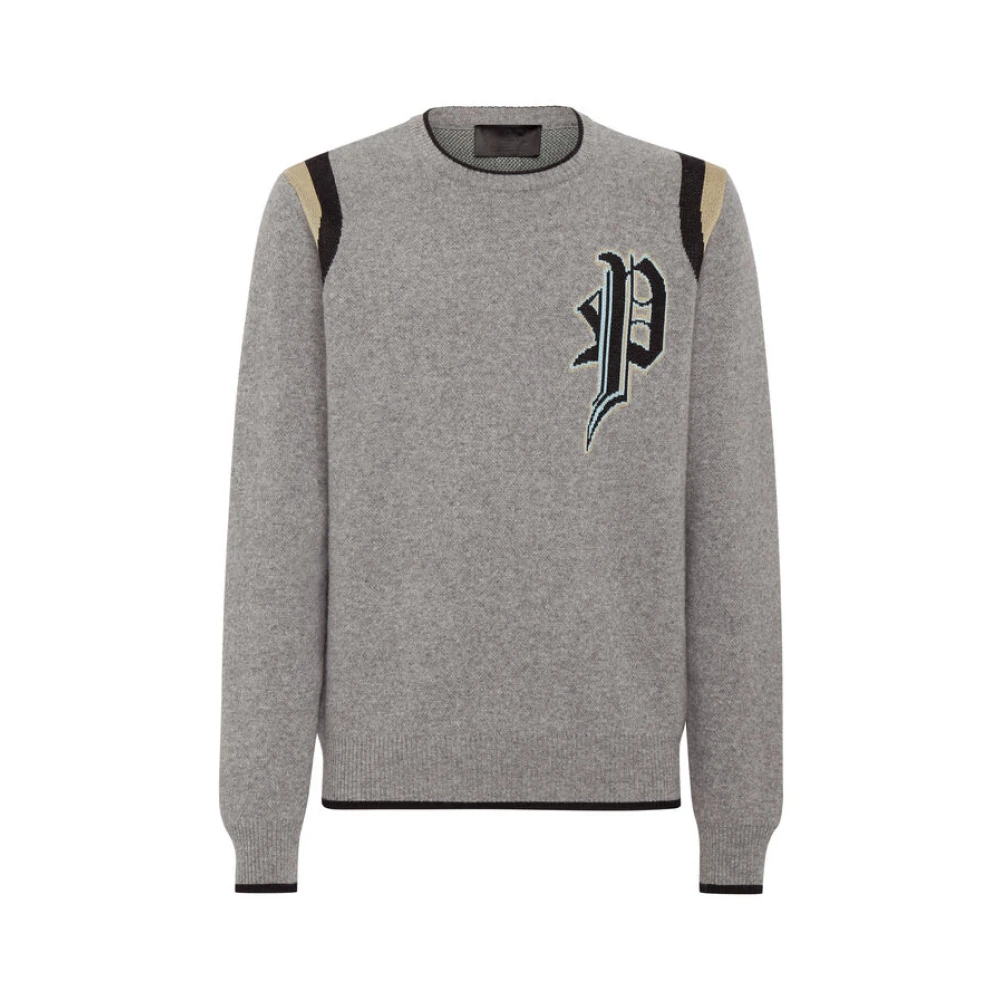 Philipp Plein Stijlvolle Sweater voor Heren Gray Heren