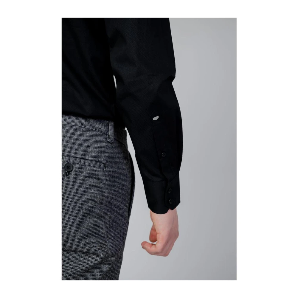 Antony Morato Katoenen Lange Mouw Shirt Herfst Winter Collectie Black Heren