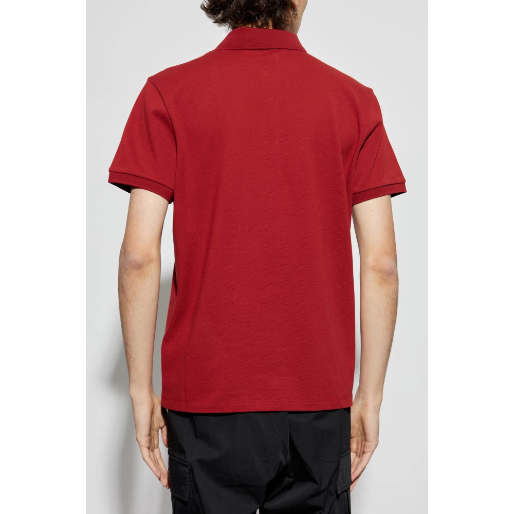 Moncler Polo met logo Red Heren