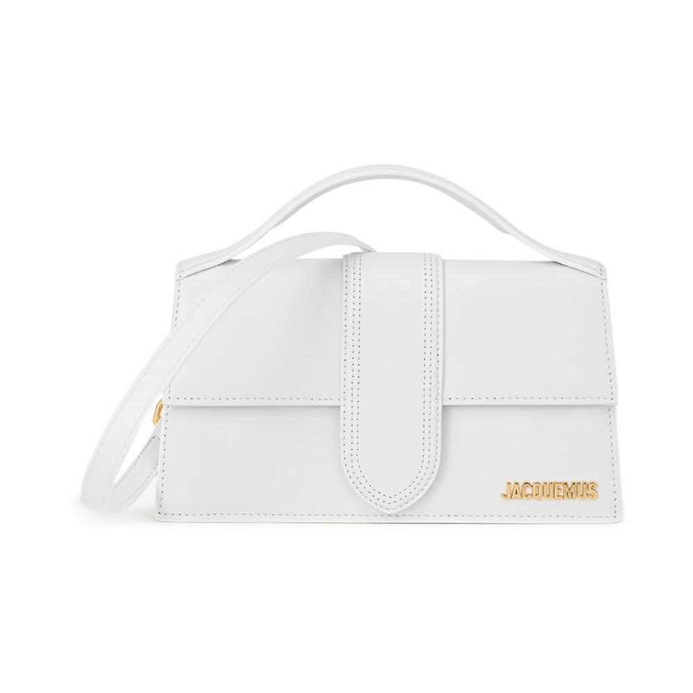 Jacquemus Vit Läder Baby Tote Väska White, Dam