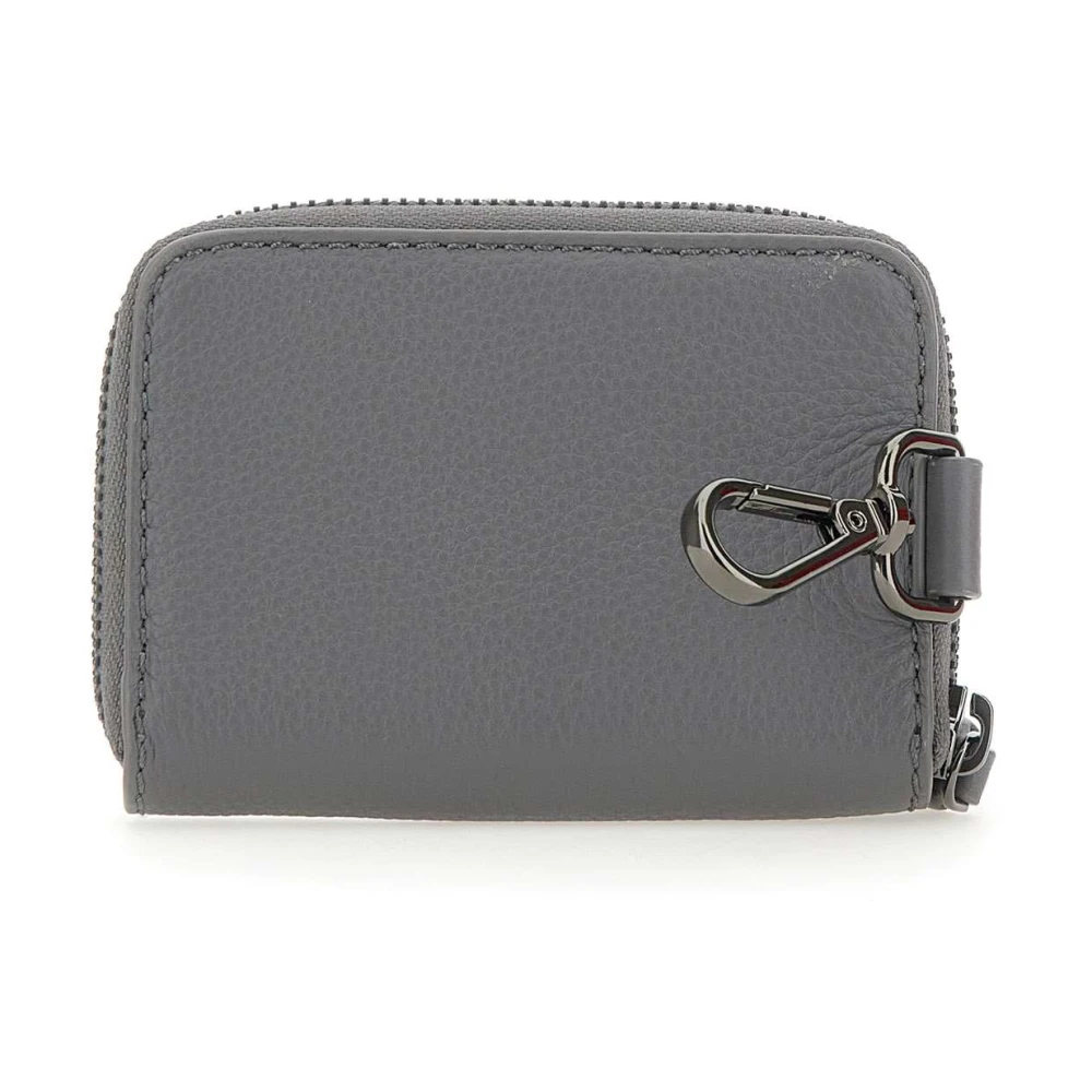 Gianni Chiarini Grain Leather Maxi Portemonnee Gray Heren
