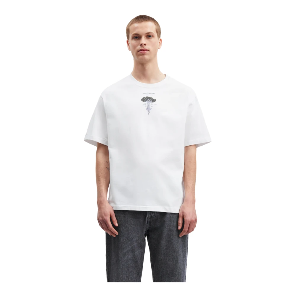Samsøe Scandinavische Stijl T-Shirt White Heren