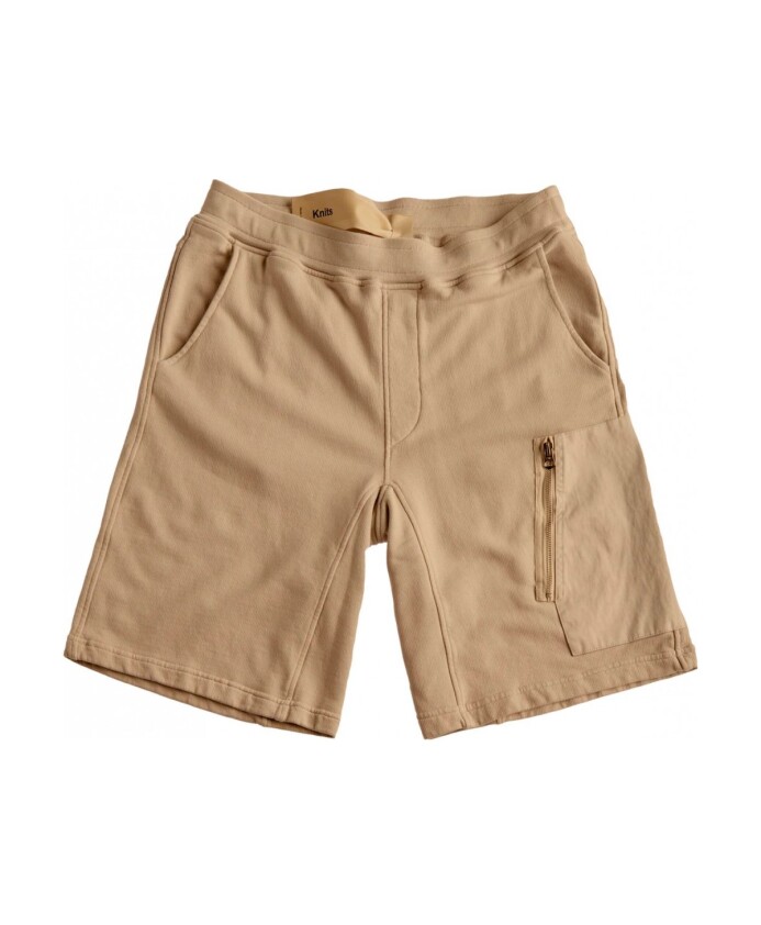 bermuda-sweatshirt-beige-avec-poches