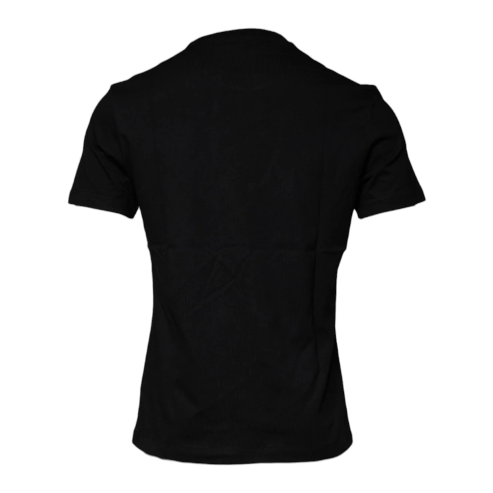 Versace Medusa Print Katoen Crew Neck T-shirt Black Heren