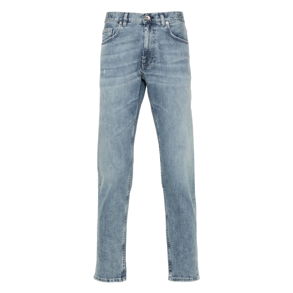 Eleventy Blue Straight Jeans - Male - Slim Fit Jeans - W31 - Jeans
