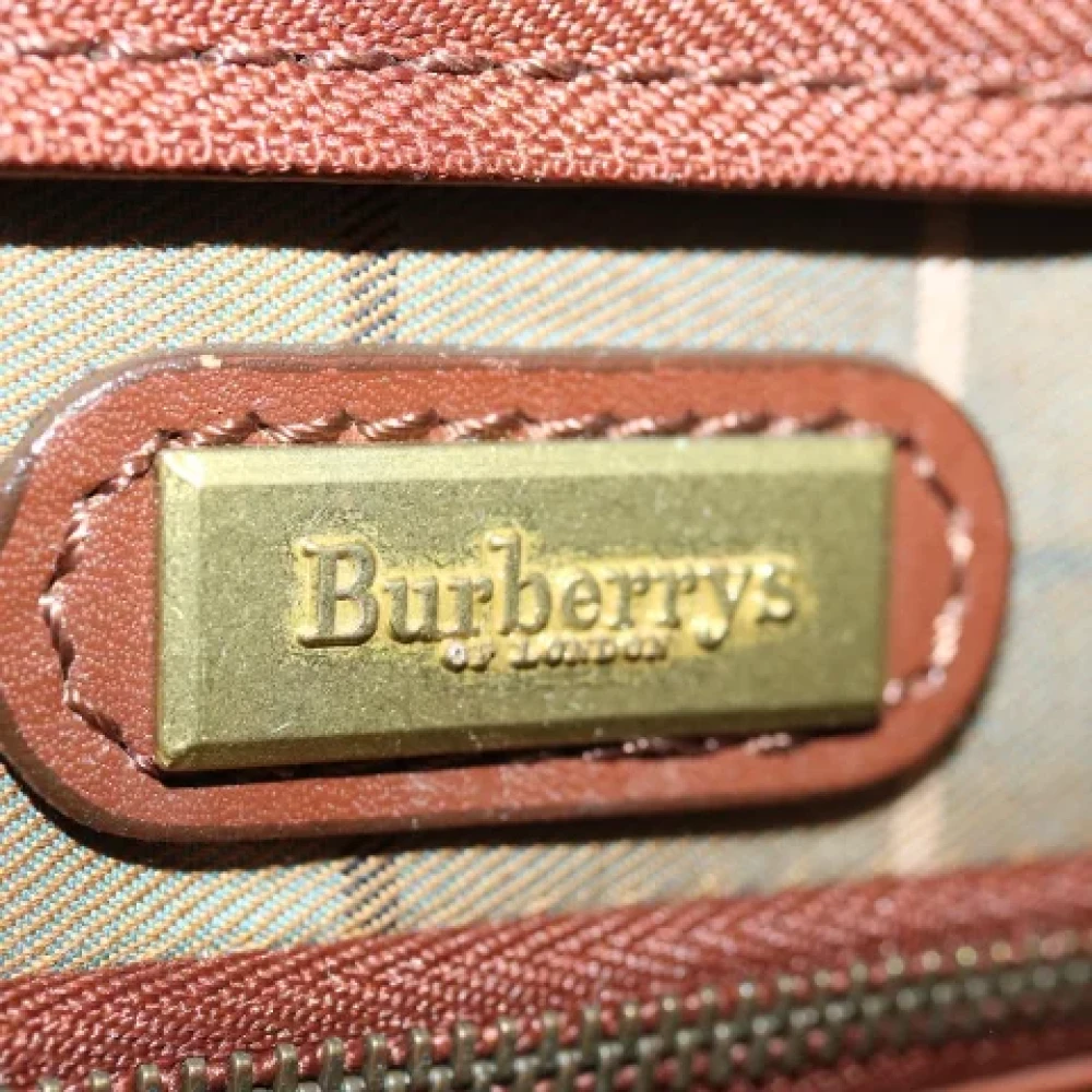 Burberry Vintage Pre-owned Leather clutches Brown Dames