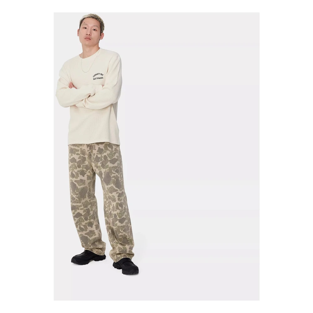 Carhartt WIP Camouflage Loose Fit Denim Broek Multicolor Heren