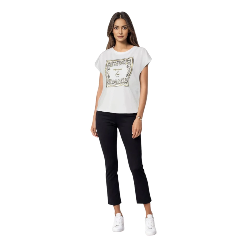 Gaudi Korte Mouw T-shirt Black Dames