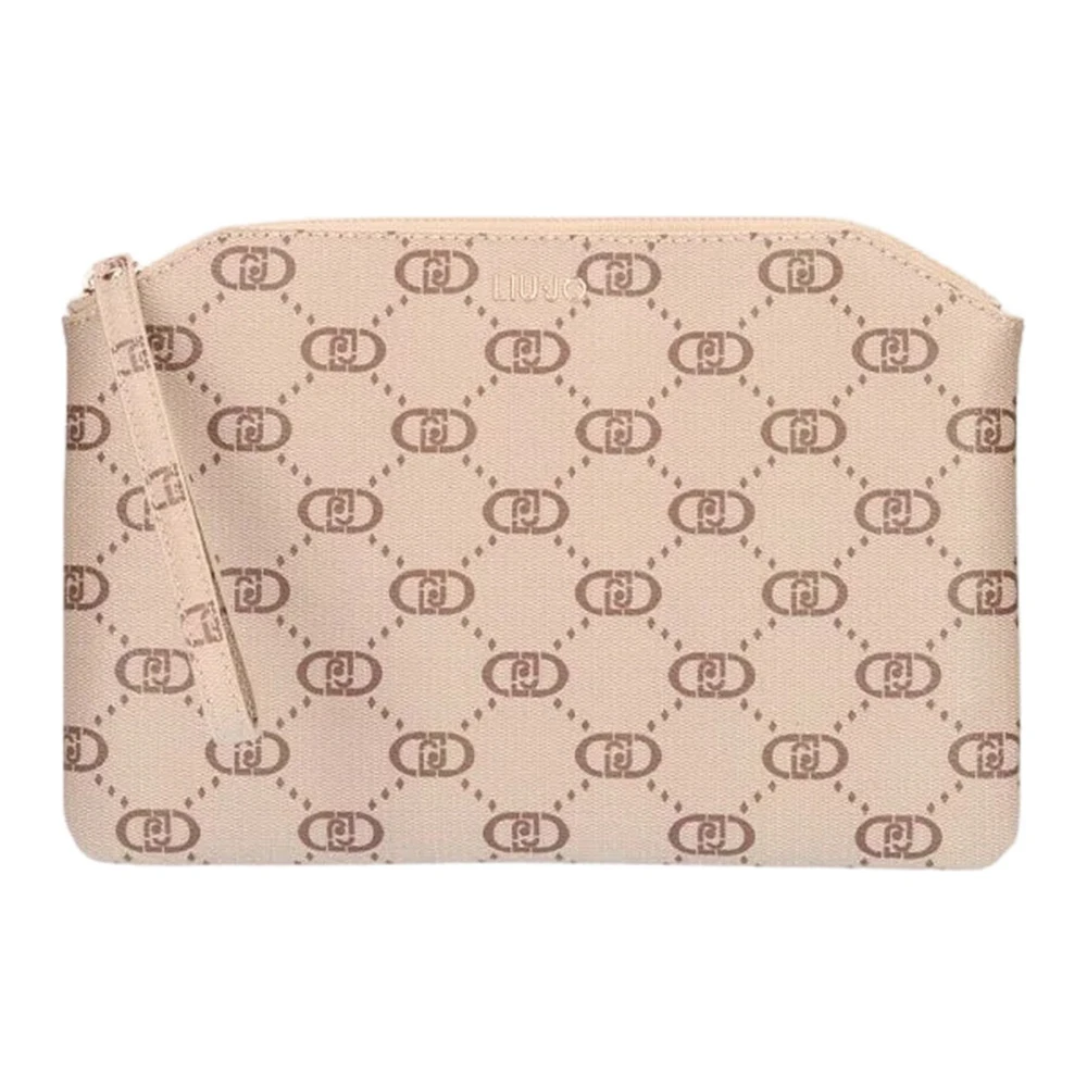 Liu Jo Stijlvolle Pochette en Clutch Tas Beige Dames