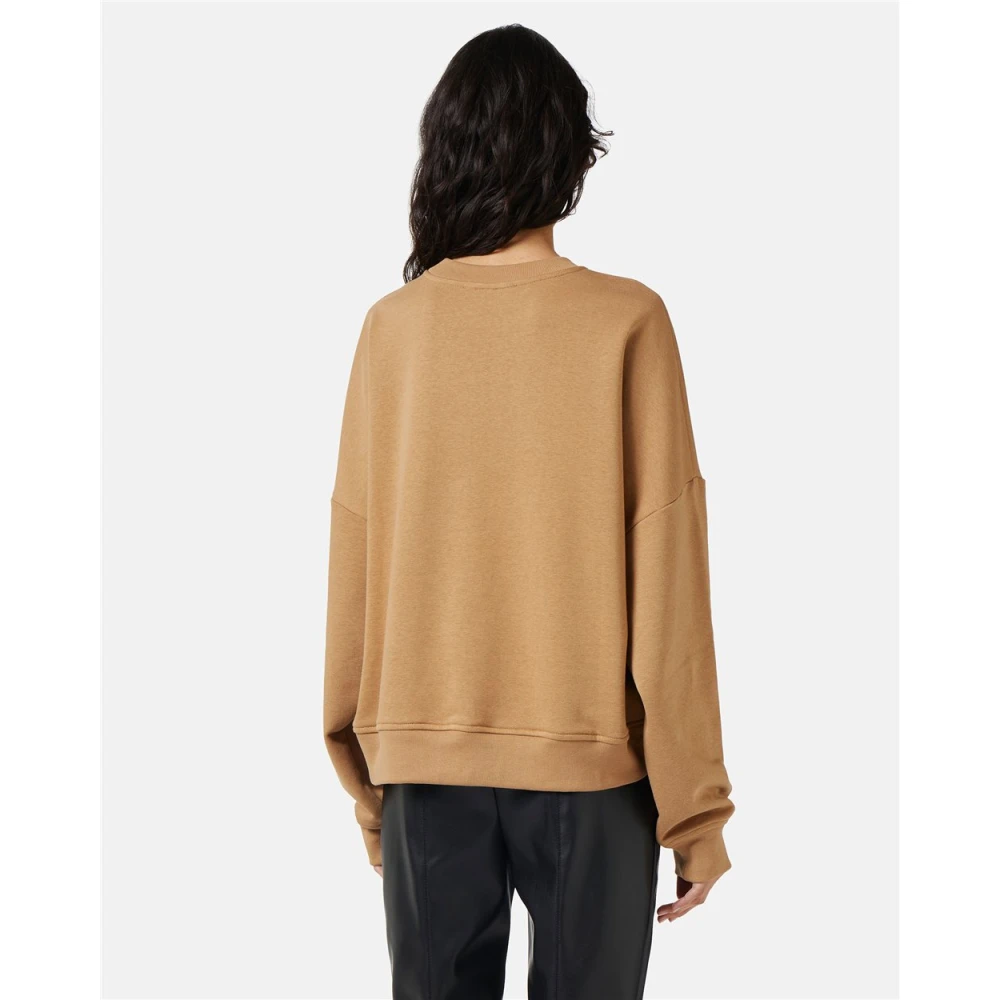 Iceberg Sweatshirt met ronde hals en logo Brown Dames