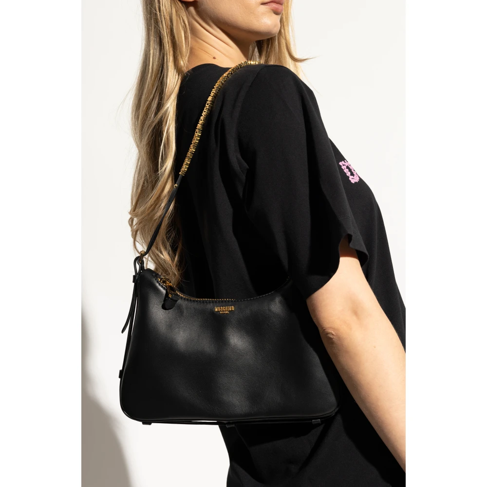 Moschino Schoudertas Black Dames