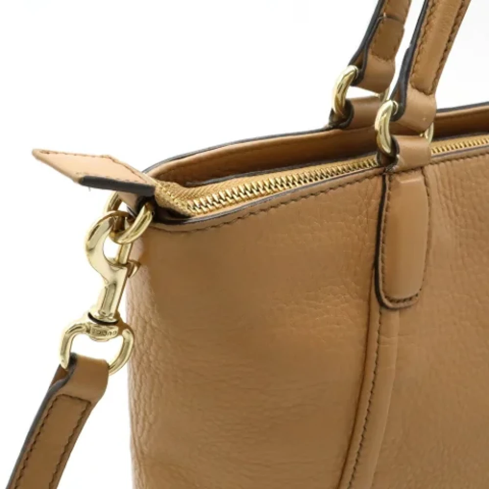 Gucci Vintage Pre-owned Leather handbags Beige Dames