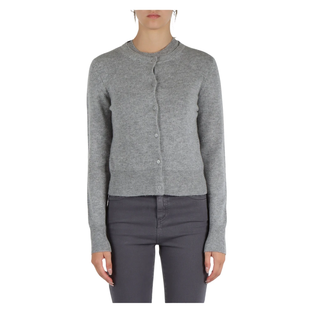 Marella Grafische Wol Kasjmier Vest Gray Dames