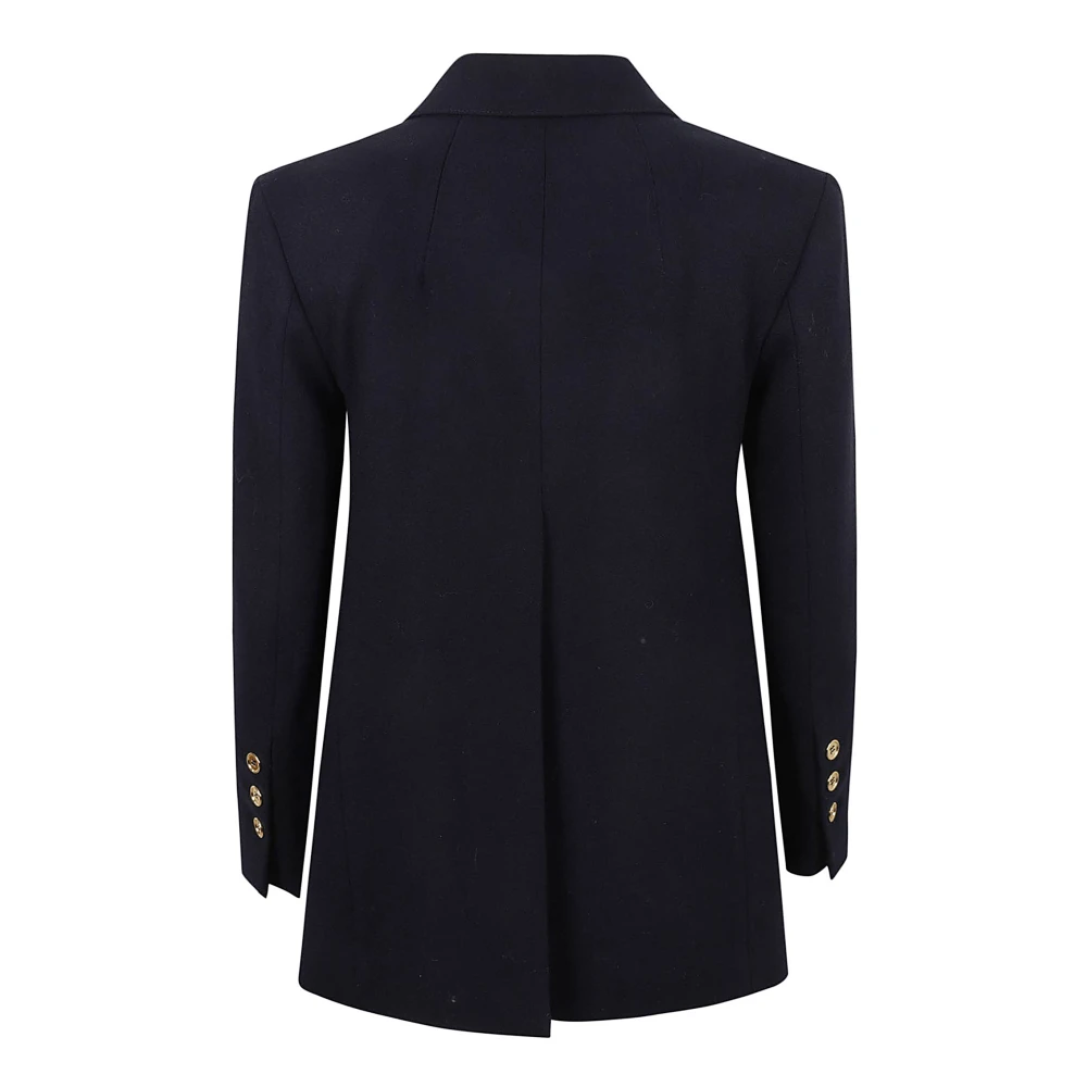 Patou Blauwe Double Breasted Iconische Jas Blue Dames