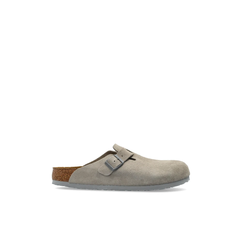 Birkenstock Boston BS Slides Gray, Herr