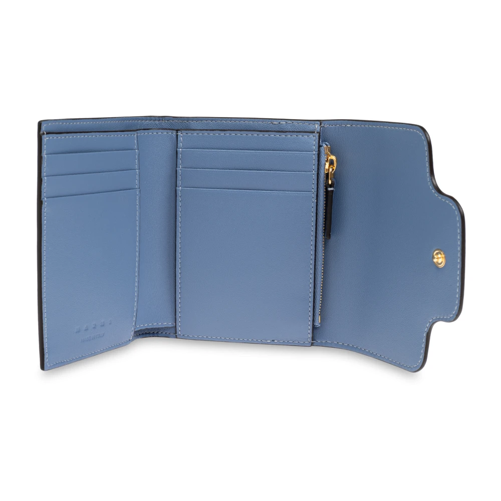 Marni Leren portemonnee Multicolor Dames