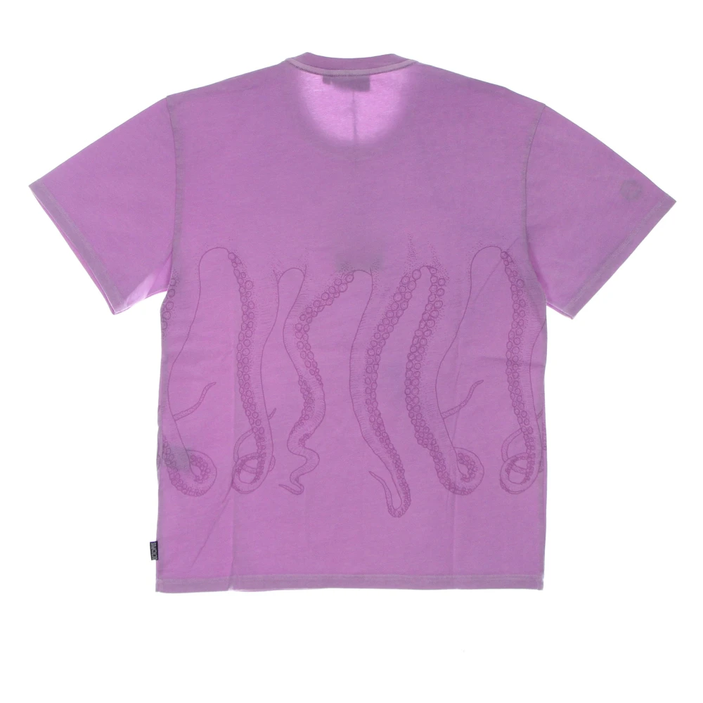 Octopus Geverfde Quartz Tee Korte Mouw T-shirt Purple Heren