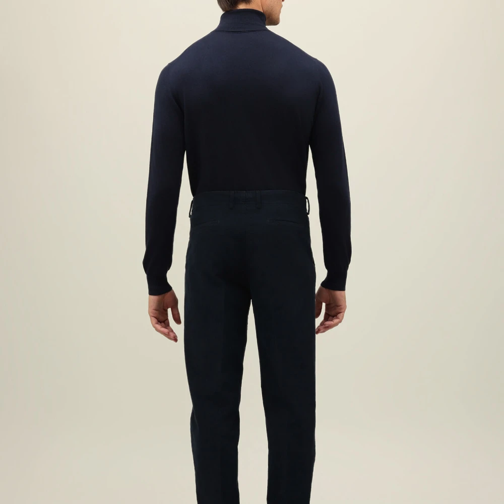 Boglioli Gekleurd Corduroy Losse Broek Blue Heren