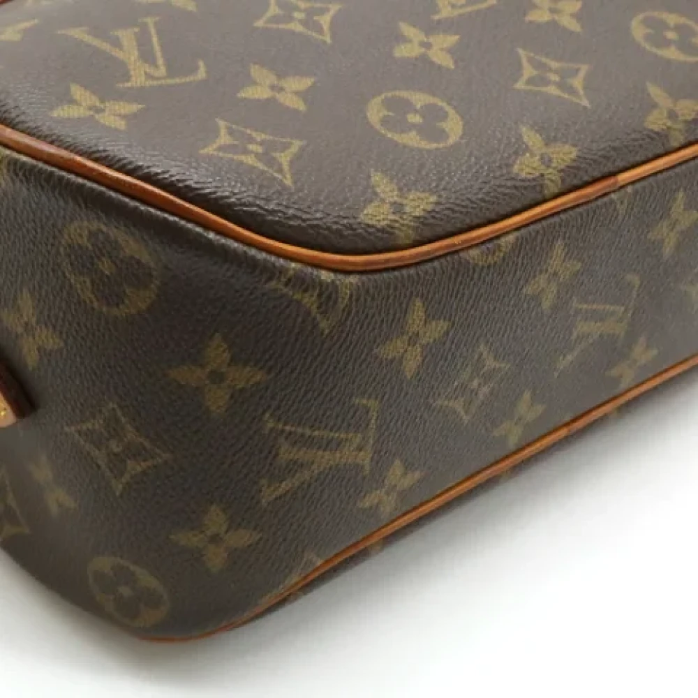 Louis Vuitton Vintage Pre-owned Fabric shoulder-bags Brown Dames