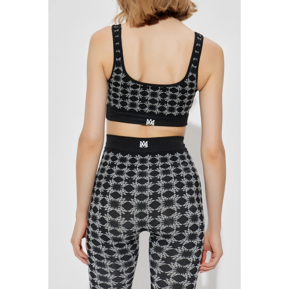 Amiri Sportbeha met Monogram Black Dames