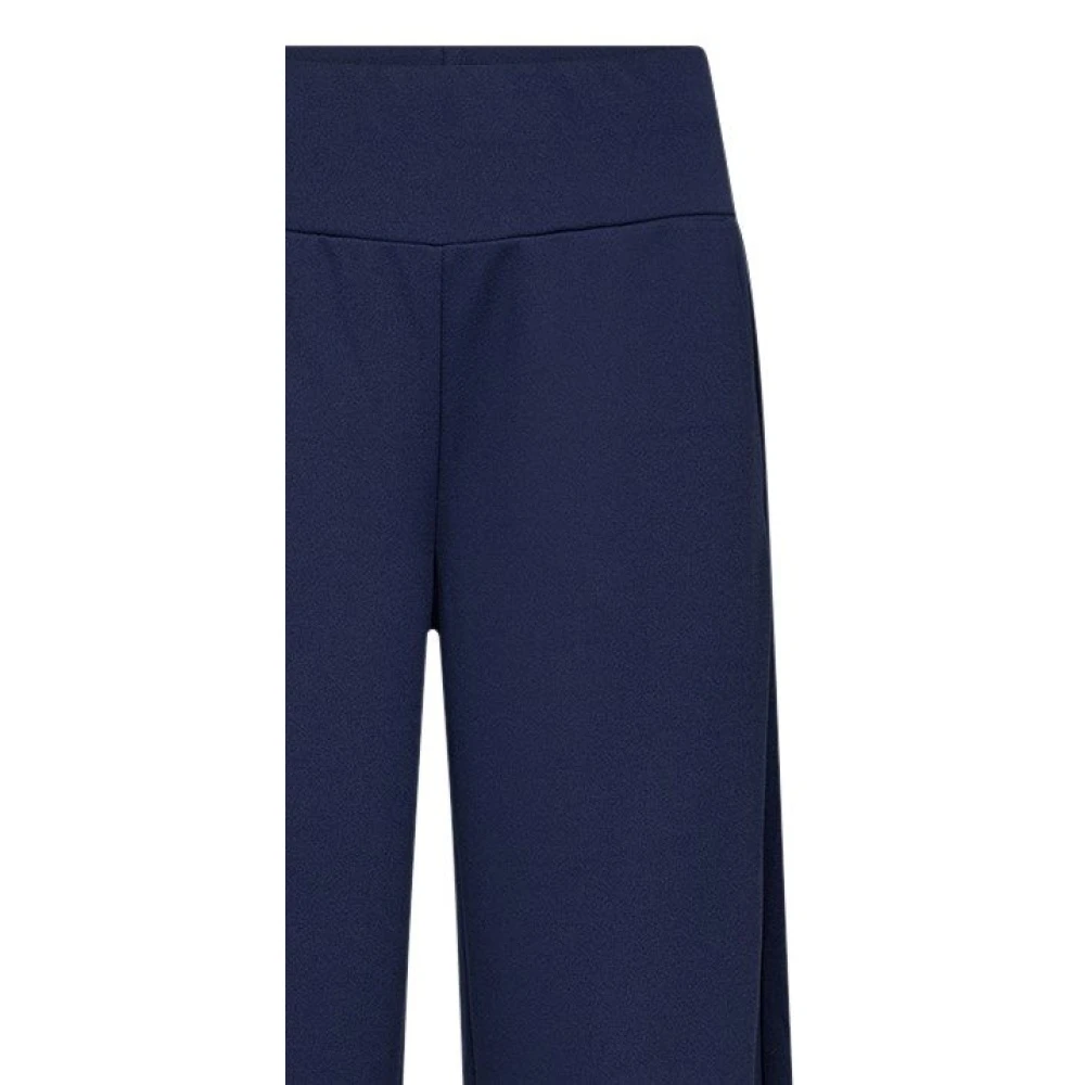 Soyaconcept Klassieke Wijde Pijp Broek Blauw Blue Dames