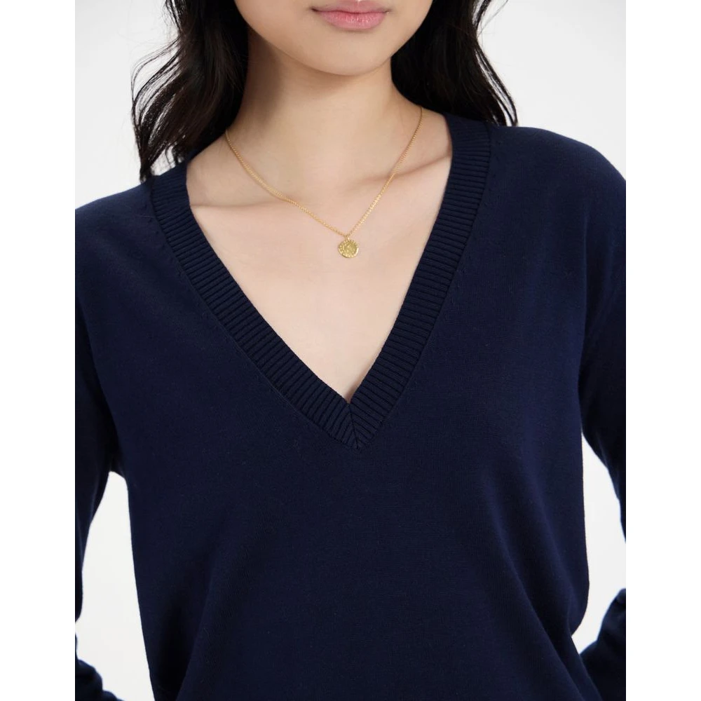 Ines De La Fressange Paris Angelica katoenen trui Blue Dames