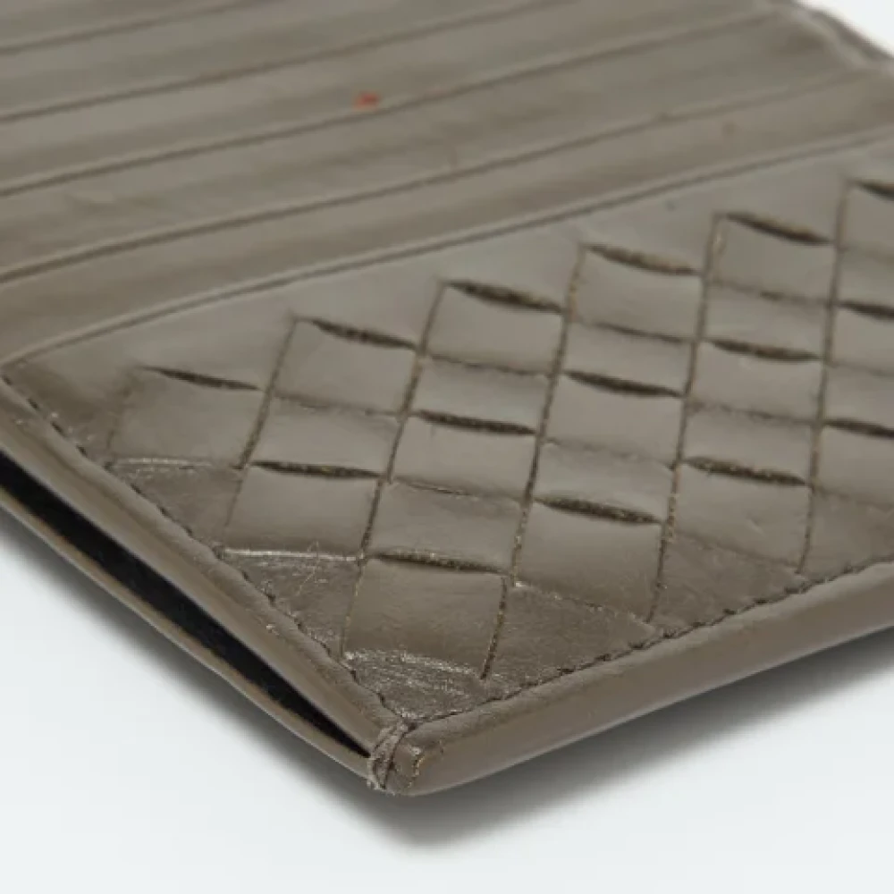 Bottega Veneta Vintage Pre-owned Leather wallets Gray Heren