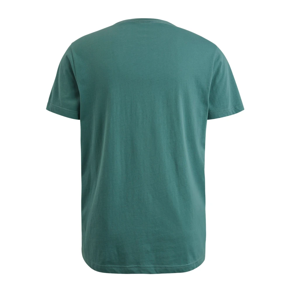 PME Legend Ronde Hals Jersey T-Shirt met Logo Print Green Heren