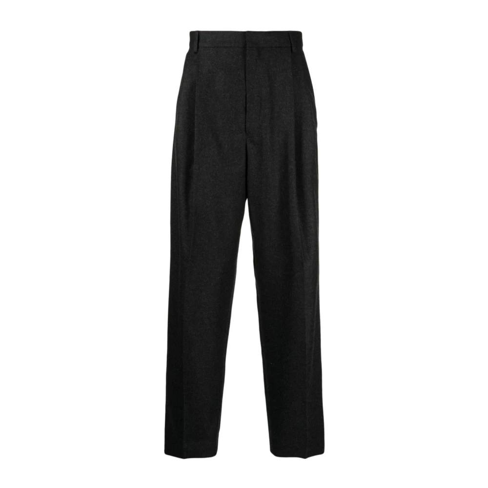 Dries Van Noten Antraciet Phoenix Broek Black Heren