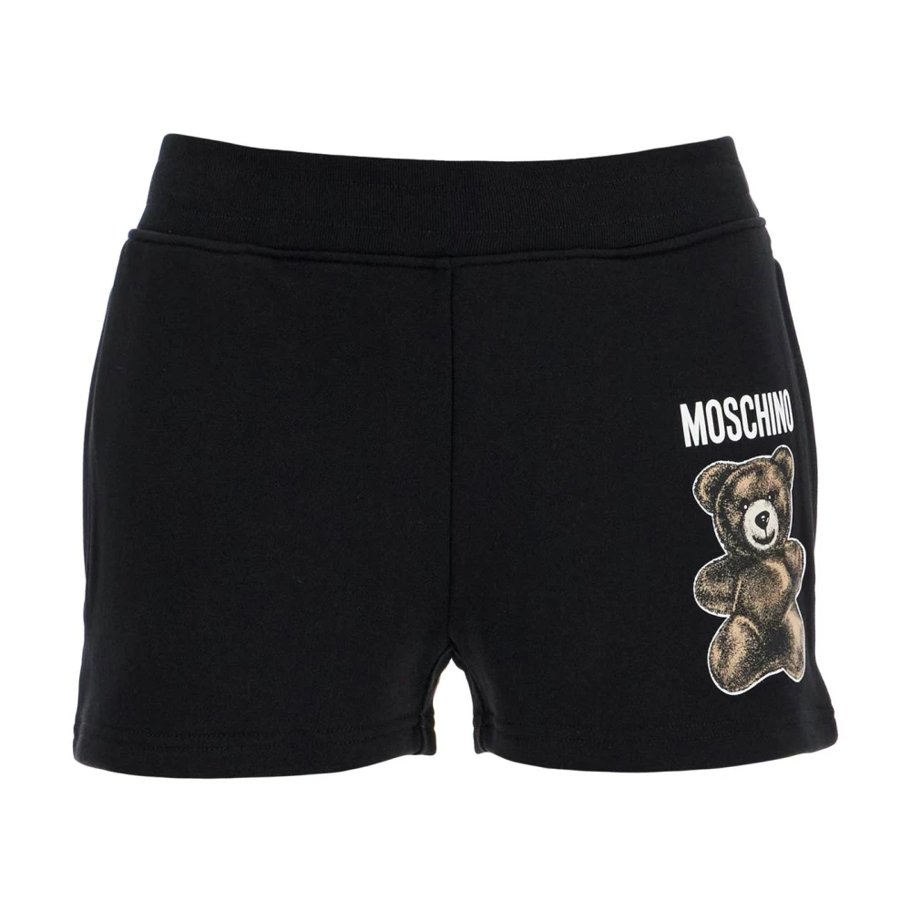 Moschino Teddy Bear Sports Shorts Black Dames